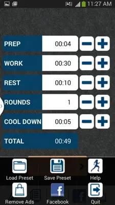 HIIT interval training timer android App screenshot 0